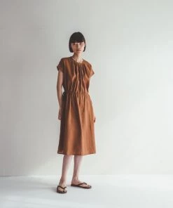 FOG LINEN WORK EUROPE ELEANOR Dress Noisette