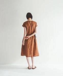 FOG LINEN WORK EUROPE ELEANOR Dress Noisette
