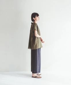 FOG LINEN WORK EUROPE Evelyn Top OLIVE New Arrivals