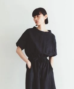 FOG LINEN WORK EUROPE 【Restocked】DAISY Dress Black New Arrivals