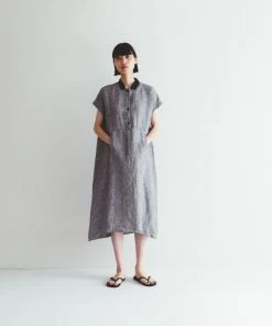 FOG LINEN WORK EUROPE 【Restocked】EVIE Dress TOOTHHOUND CHECK