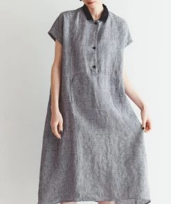 FOG LINEN WORK EUROPE 【Restocked】EVIE Dress TOOTHHOUND CHECK