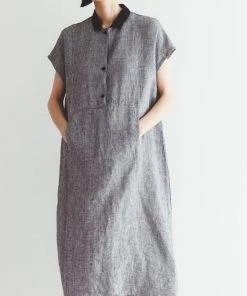 FOG LINEN WORK EUROPE 【Restocked】EVIE Dress TOOTHHOUND CHECK