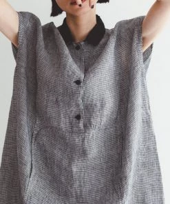 FOG LINEN WORK EUROPE 【Restocked】EVIE Dress TOOTHHOUND CHECK