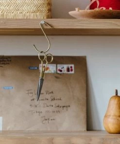 Fog Linen Work Brass J Hook Small