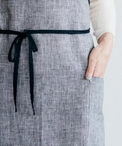Fog Linen Work Piping Apron Toothhound Checks