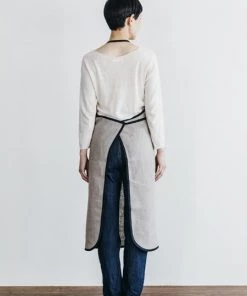 Fog Linen Work Piping Apron Natural Kitchen & Table