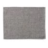 Fog Linen Work Linen Placemat Herringbone Black Linen Placemats & Coasters