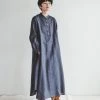 FOG LINEN WORK EUROPE Women's Clothing Caroline Dress Ardoise