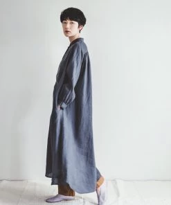 FOG LINEN WORK EUROPE Women's Clothing Caroline Dress Ardoise