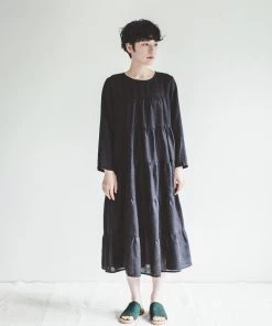 FOG LINEN WORK EUROPE Women's Clothing Aria Dress Black