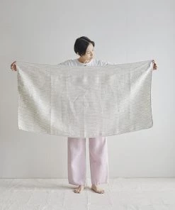 Fog Linen Work Chambray Linen Towel L